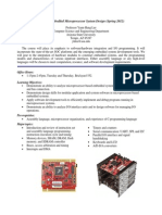 CSE 325 Embedded Microprocessor System Design (Spring 2012) : Office Hours