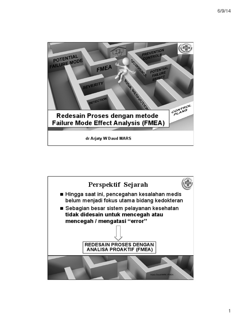 Redesain Proses dengan FMEA | PDF | Rekayasa Sistem | Kualitas