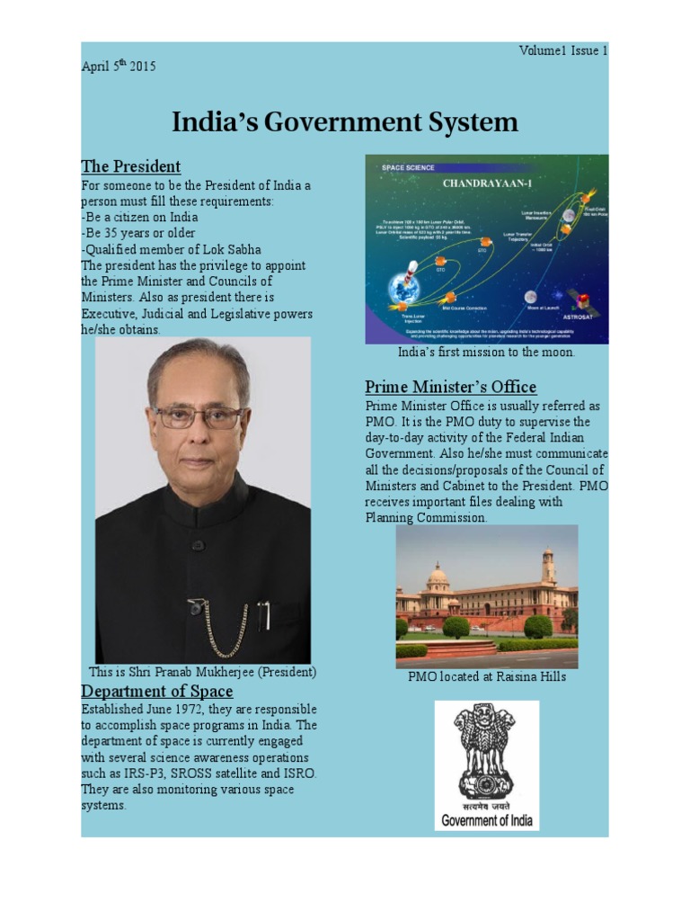 Overview of India's Government System | PDF