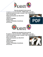 Federația Romȃnǎ de Karate