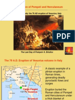 Destruction of Pompeii and Herculaneum: A Case Study: The 79 AD Eruption of Vesuvius, Italy