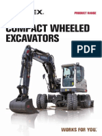 Compact Wheeled Excavators: Product Range