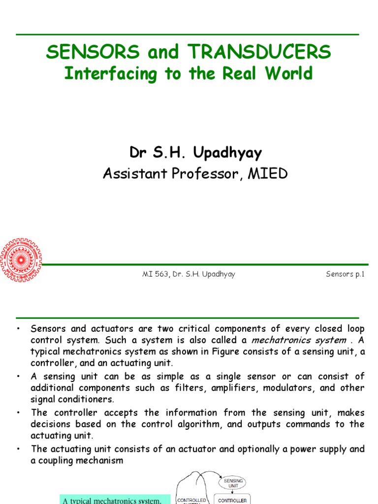 Introduction to Sensors and Transducers | PDF | Inductor | Capacitor