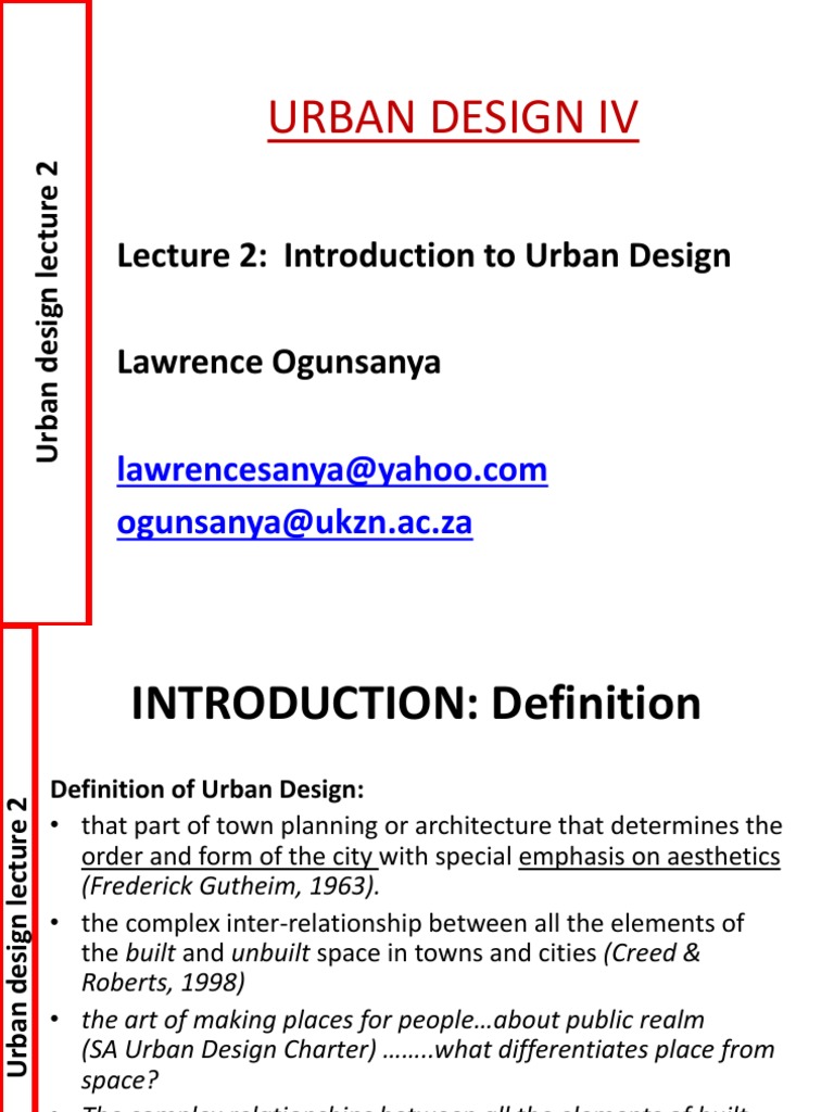 Introduction to Urban Design Concepts | PDF | Urban Design | Urban Planning