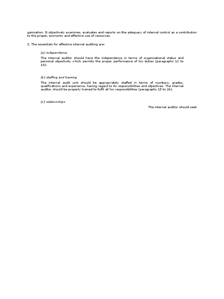 Essentials of Effective Internal Auditing | PDF