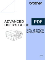 Advanced User'S Guide: MFC-J6510DW MFC-J6710DW