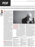 As contas do nosso descontentamento num país de faz de conta