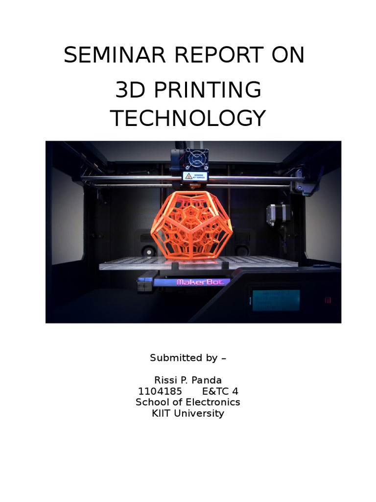 3d printing dissertation topics