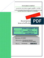 Module 04 Etablissement Des Devis Quantitatifs Et Estimatifs