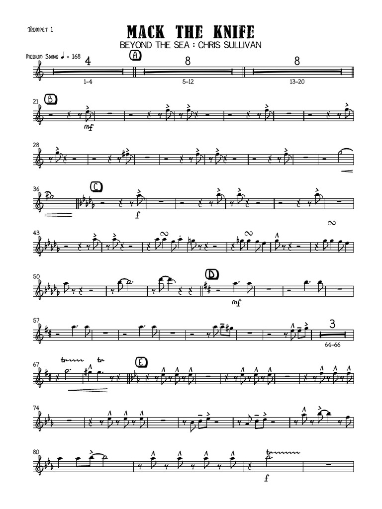 Mack The Knife Trumpet 1 PDF
