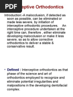 Interceptive Orthodontics