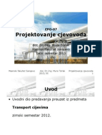 Projektovanje Cjevovoda - MFS - 2013 - SS - 01 PDF