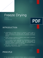 Freeze Drying: Presented By: MR - Prem Patil M.Pharm+Mba (1 Year)