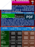 INVESTASI PT RAHWANA DI PT JANAKA