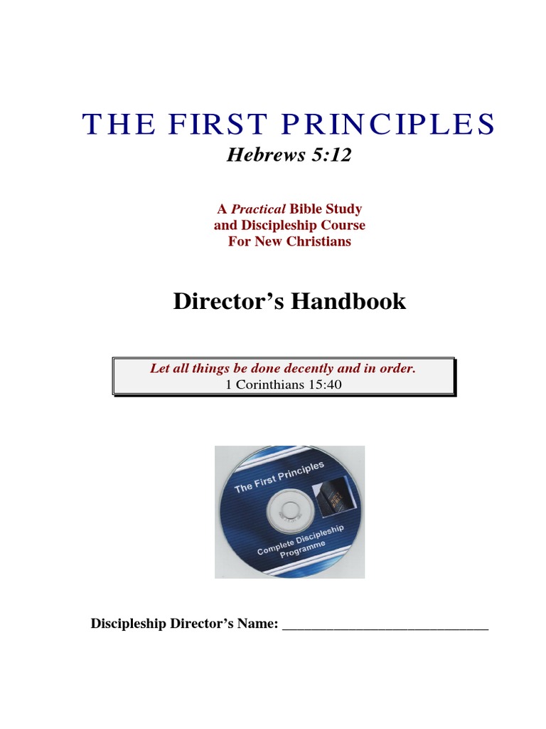 Discipleship Directors Handbook PDF | PDF | Disciple (Christianity ...