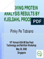 Improving Protein Analysis Results by Kjeldahl Procedure