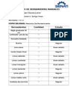 Inventario de Herramientas Manuales