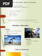 Petróleo, Derivados, Óleos e Gorduras