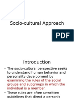 Socio Cultural Approach