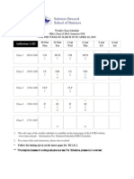 Weekly Schedule of MBA 2015 SIVB Week 1 PDF