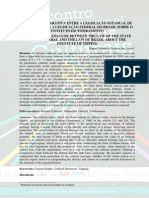 Legislação Estadual de Minas Gerais e A Legislação Federal Do Brasil Sobre o Instituto Do Tombamento