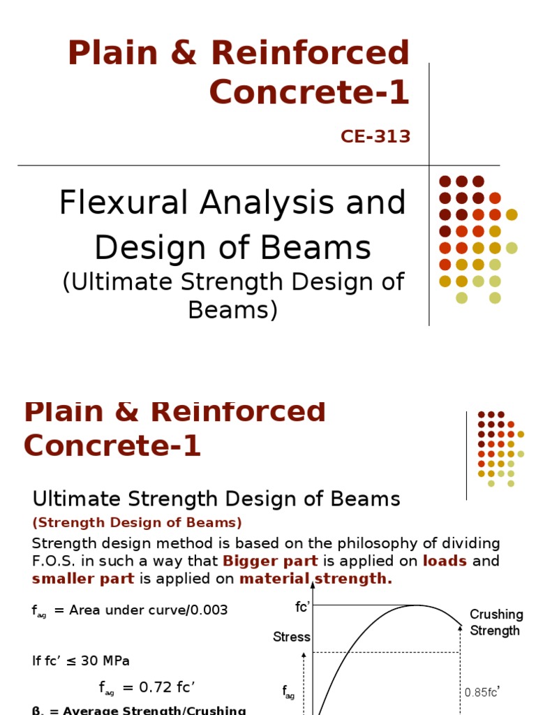 Ultimate Strength Design of Concrete Beams | PDF | Ultimate Tensile ...