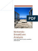 Nintendo-Breakeven Analysis: Lorem Ipsum Dolor Sit Amet, Consectetur Adipiscing Elit