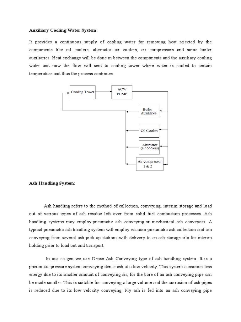 Auxiliary Cooling Water System PDF Gas Compressor Air Conditioning