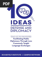 Download 10 Ideas for Defense and Diplomacy 2015 by Roosevelt Campus Network SN261033660 doc pdf