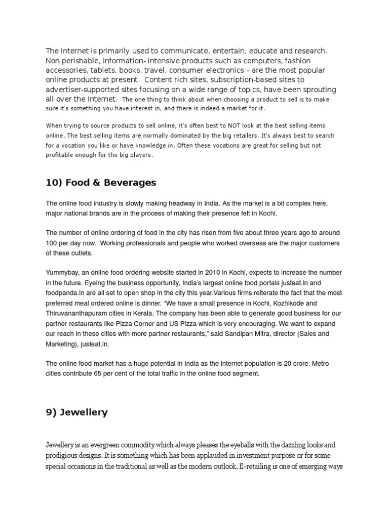 Top 10 Items Sold Online PDF E Books Online Shopping