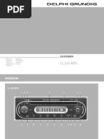 Delphi Grundig CL 210 Mp3 User Guide