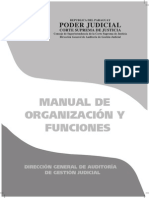 Poder Judicial de Paraguay Manual de Organización y Funciones