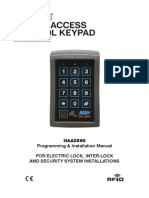 Digital Access Control Keypad: 3 Output Relay