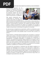 Aplicación de Conocimientos Generales de Enfermeria