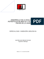 Desarrollo de La Evaluacion Petrofisica en Mexico y Su Futuro