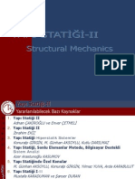 Yapı Statiği II Dersi Sunusu