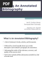 writing an annotated bibliography