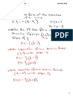 Notes Point Slope Form