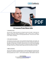 15 Lessons From Steve Jobs