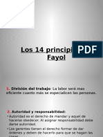 Los 14 Principios de Fayol.