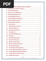 SQL Commands Detailed