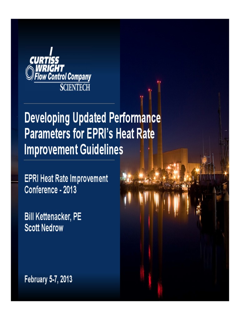 Developing Updated Performance Parameters For EPRI Heat Rate