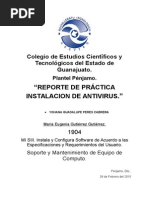 PROYECTO DE INSTALACIÓN DE UN ANTIVIRUS