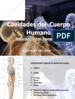 Cavidades Cuerpo Humano - Regiones y Zonas Topográficas