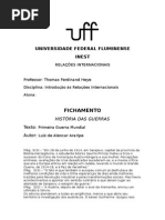 Fichamento Historia das Guerras - Araripe