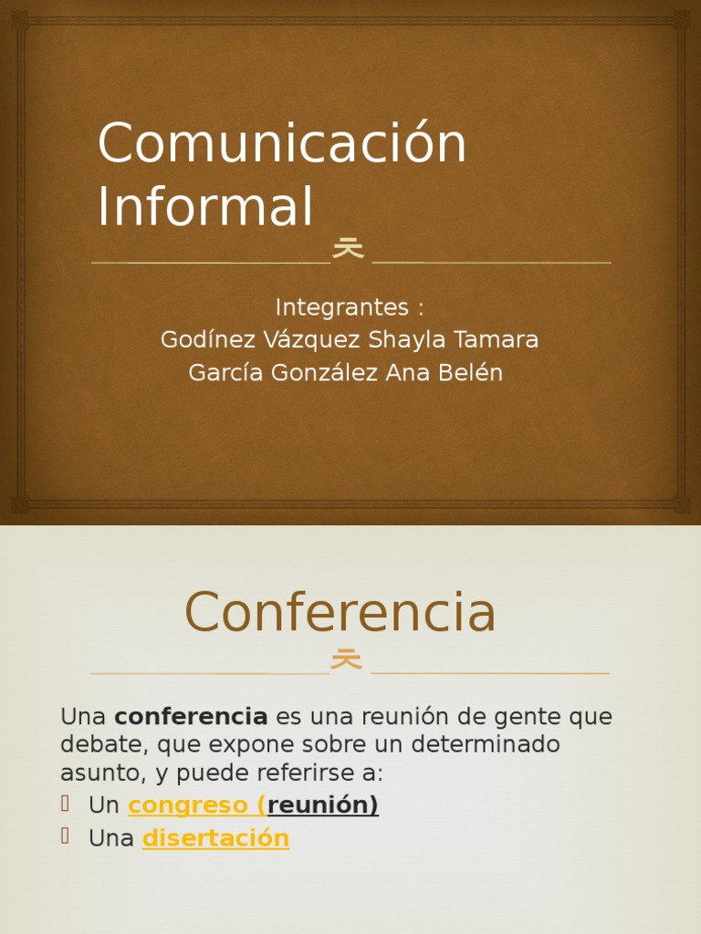 Tipos de Conversación Informal | PDF