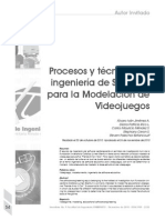 Procesos y Técnicas de Ingeniería de Software Para La Modelación de Videojuegos. – JIMÉNEZ a. Álvaro Iván. Y VARIOS.