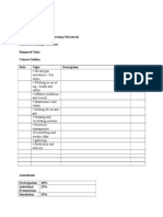 Course Outline Oil n Gas