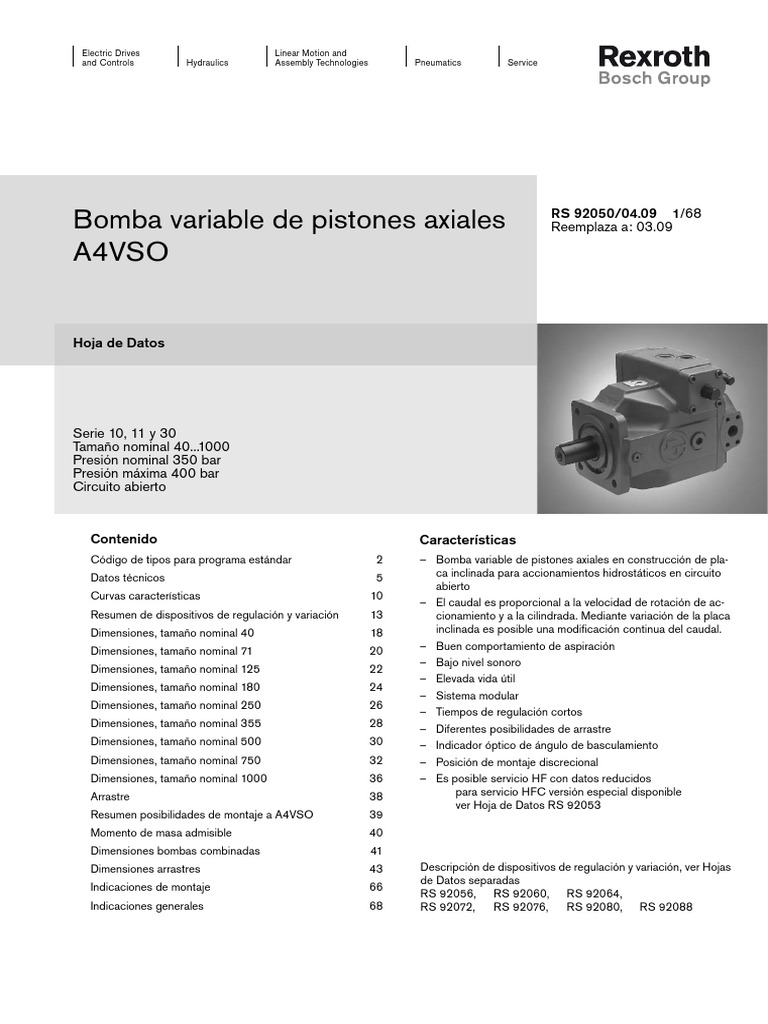 Axial Piston Pump | PDF | Bomba | Máquinas