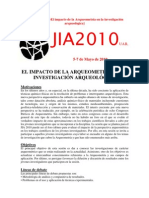 JIA2010 SESIÓN Nº11 (Arqueometría)